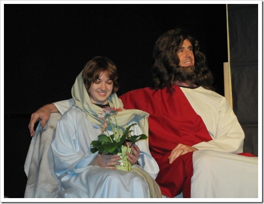 Jesus Hanging Out With Mary
